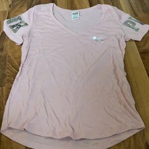 pink vneck